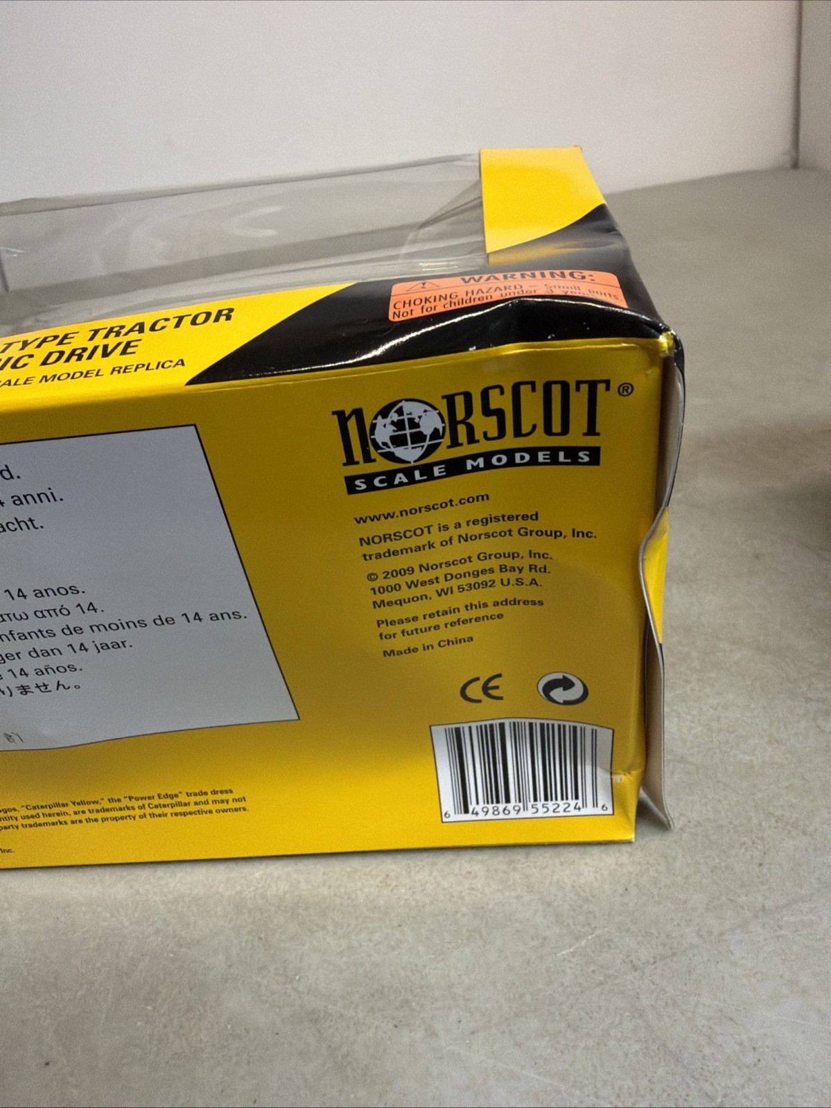 NORSCOT 1:50 SCALE CATERPILLAR CAT D7E TRACK-TYPE TRACTOR DIE-CAST MODEL 55224