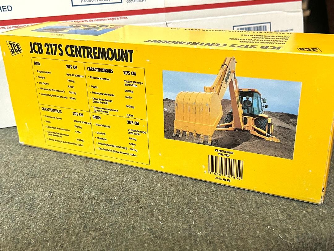 Joal Precision Diecast 1/35 Scale JCB 217S 4x4x4 Backhoe-Loader w/ Original Box!