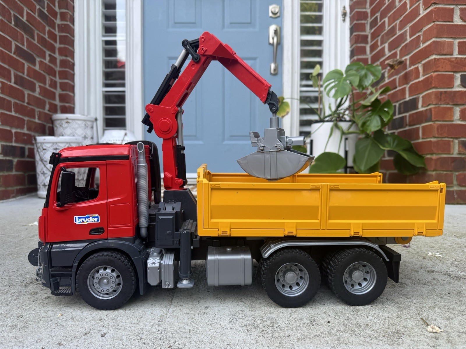 Bruder Red Mercedes Benz Arocs Construction Truck with Crane 03651