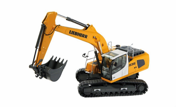 1/50 CONRAD LIEBHERR R 936 V HYDRAULIC EXCAVATOR in Yellow #957
