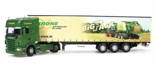 Universal Hobbies 5601 Scania R580 w/Krone Tri-axle Trailer 1/50 Die-cast MIB