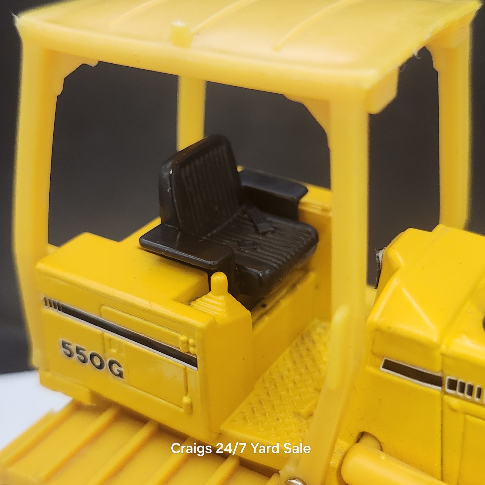 John Deere Bulldozer 550G ERTL 1/32 Near Mint 1990-1995 Vintage Yellow