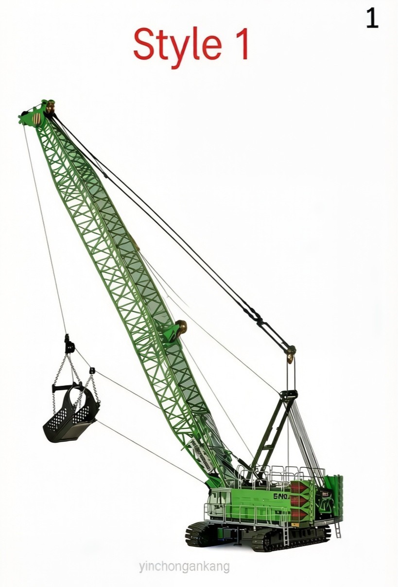 Sennebogen 6140E HD Crawler Crane Clamshell – Ros 1:50 Scale Model