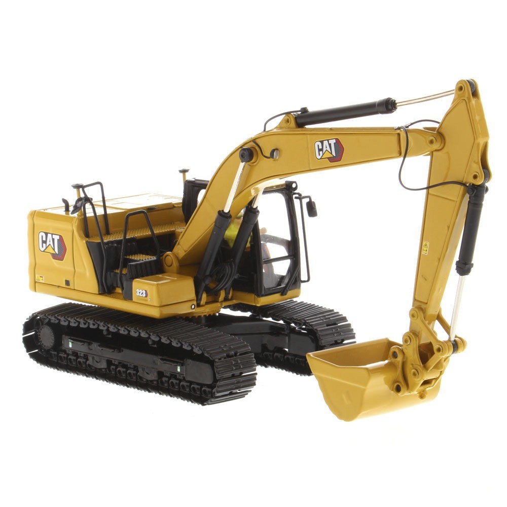 ⭐ 1:50 CAT 323 NEXT GEN HYDRAULIC EXCAVATOR W/ WORK TOOLS DIECAST MASTERS 85657⭐