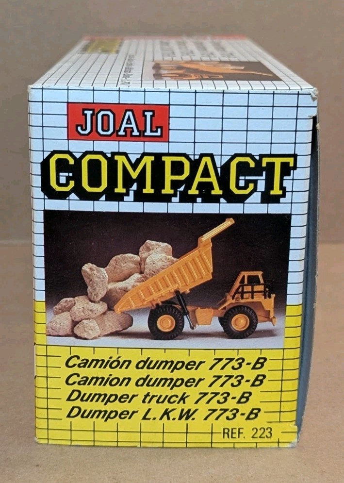 Joal Compact Caterpillar CAT 773-B Dumper Truck 1:70 Diecast NIB Made in Spain