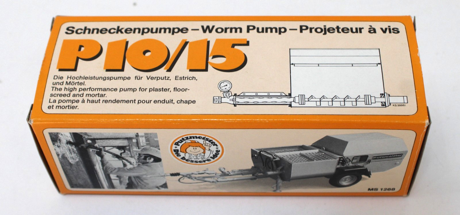 Conrad 5402 Putzmeister P10/15 Concrete Worm Pump 1:35 VNM Boxed West Germany