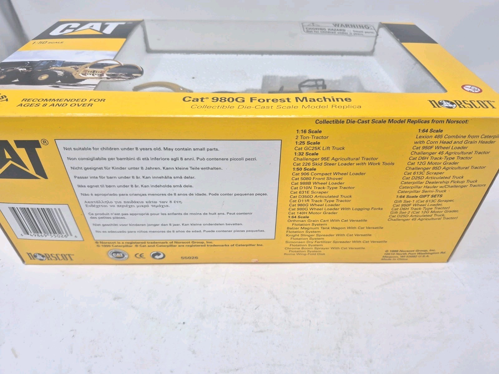 Norscot Cat 980G Forest Machine #55026 Die Cast Model 1:50 New in Box