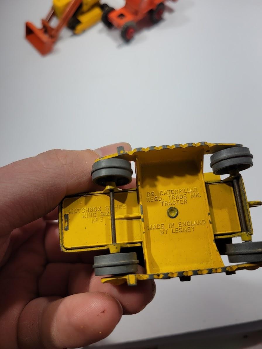Vintage Matchbox King Size Construction Lot 3pc Caterpillar Hatra Toy