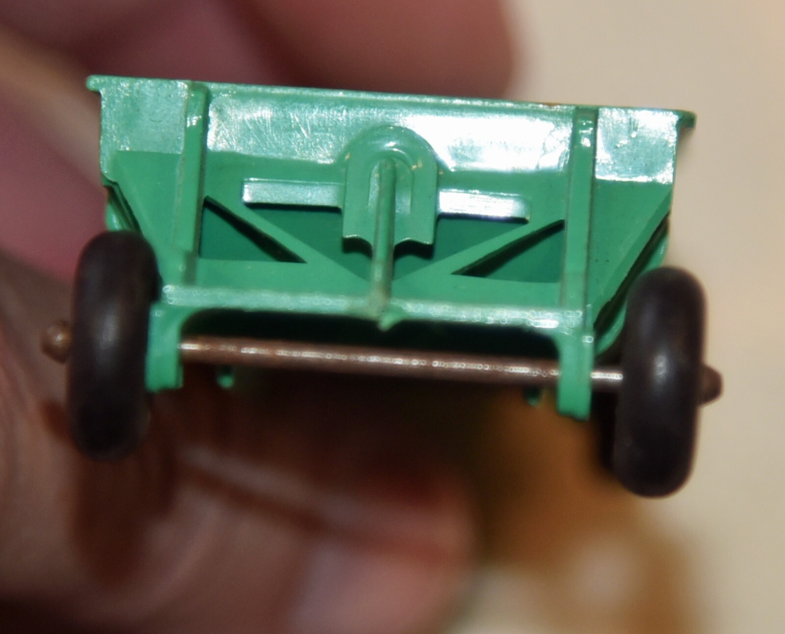 RARE Vintage Green Bottom Dump Truck by Banner