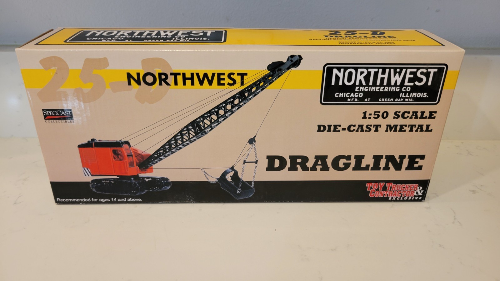 1/50 SpecCast Northwest 25-D Dragline Crane