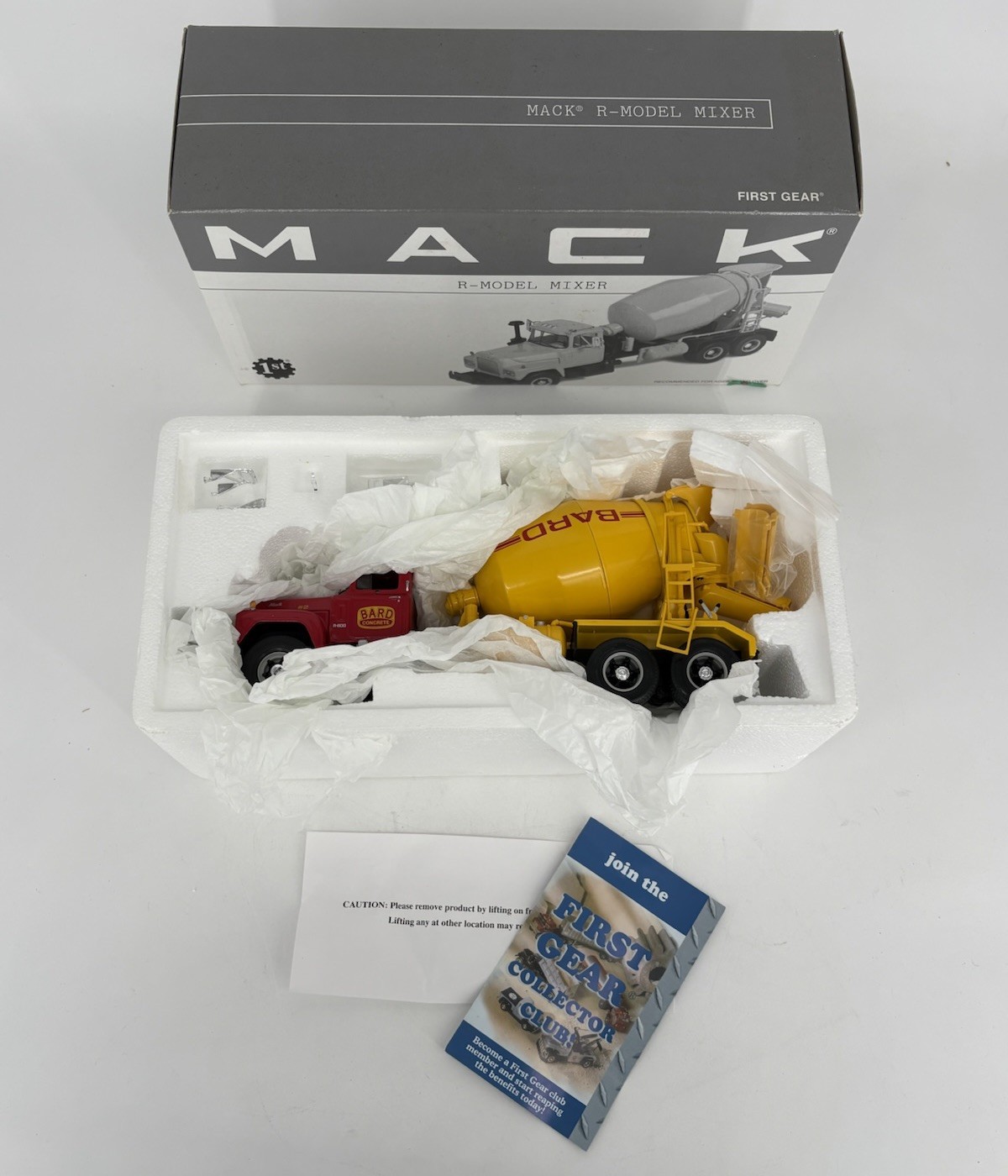 1st First Gear Mack R-Model Mixer 19-2267 1:34 Precision Die Cast