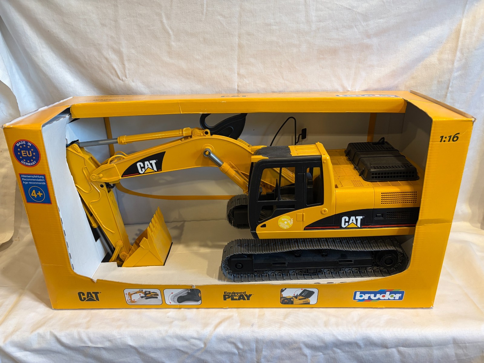 Bruder Caterpillar CAT Tracked Excavator Toy Construction (Open Box)