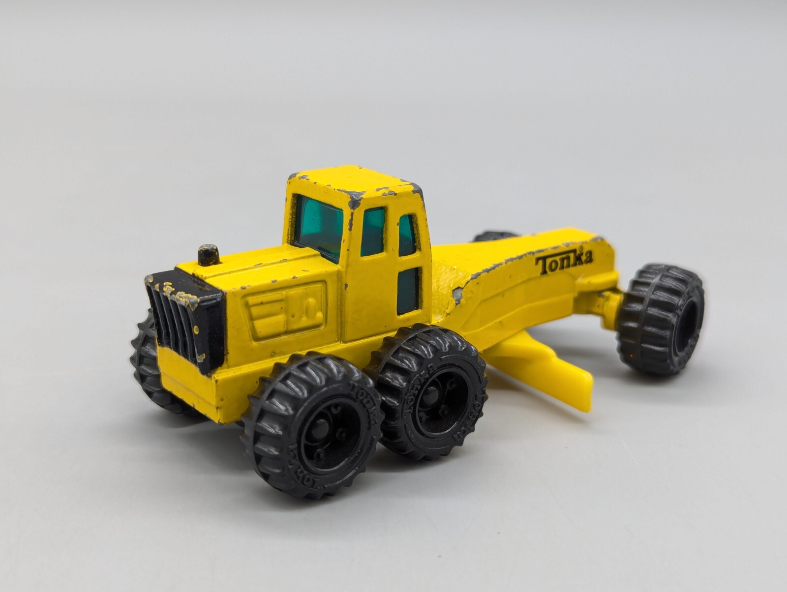 Tonka Vintage 1994 Bulldozers Excavator Loader + Road Grader Yellow 1/64