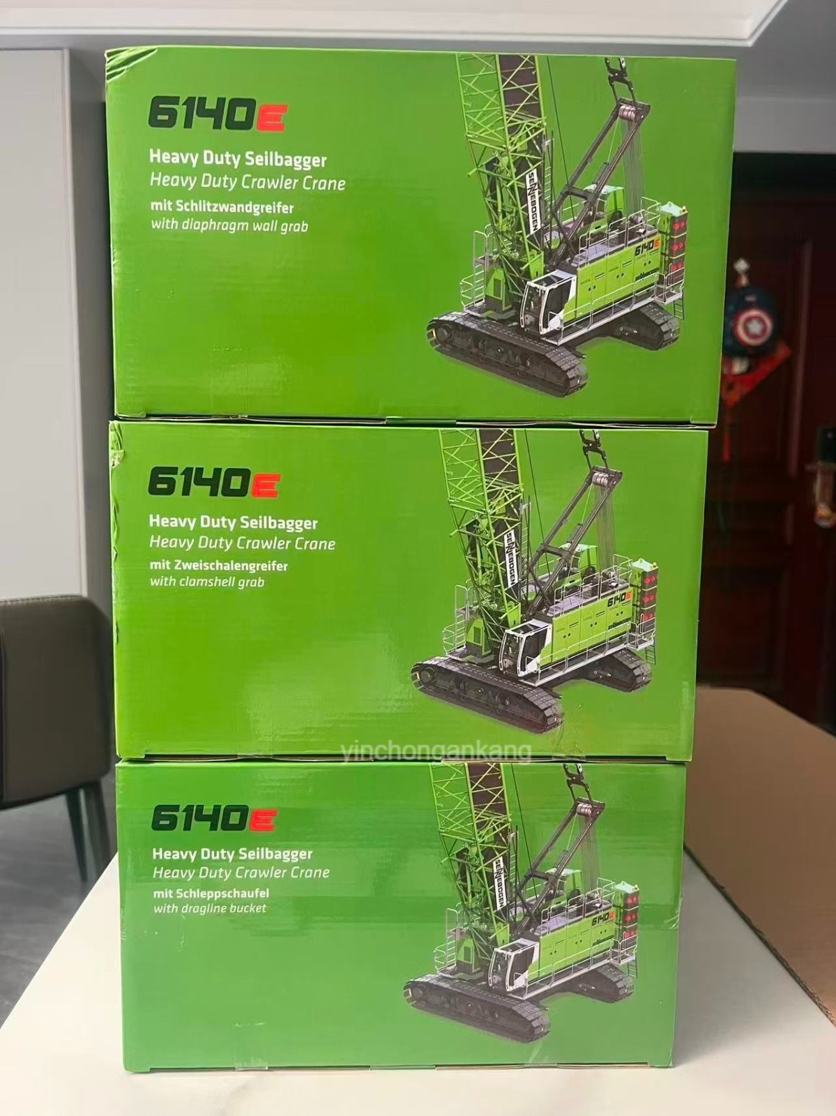 Sennebogen 6140E HD Crawler Crane Clamshell – Ros 1:50 Scale Model