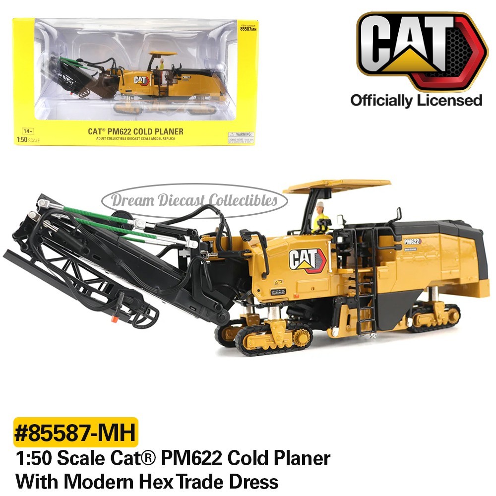 ⭐ 1:50 SCALE CAT PM622 COLD PLANER MODERN HEX DIECAST MASTERS 85587-MH⭐