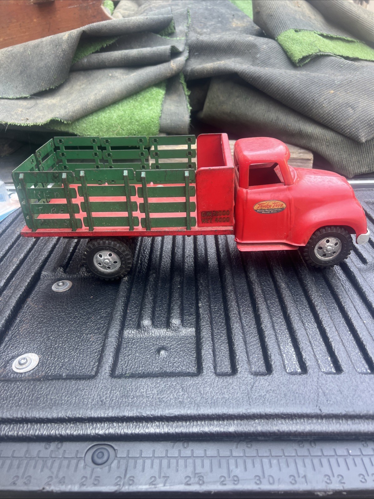 Vintage 1955 Tonka pick up, Red Stake 860-5 in catalog original condition