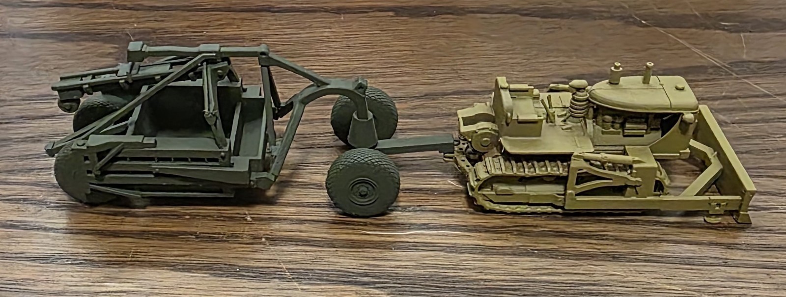 One HO 1/87 scale LeTourneau towed scraper! A Nelson Modelworks exclusive!!!