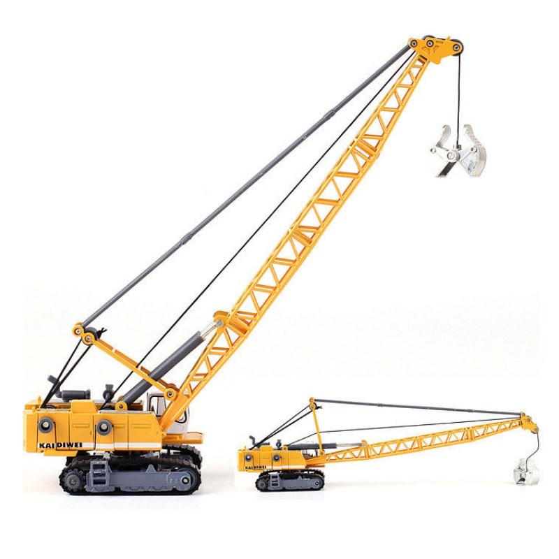New 1:87 Excavator Crane Toy Construction Vehicle Diecast Metal Excavator Model