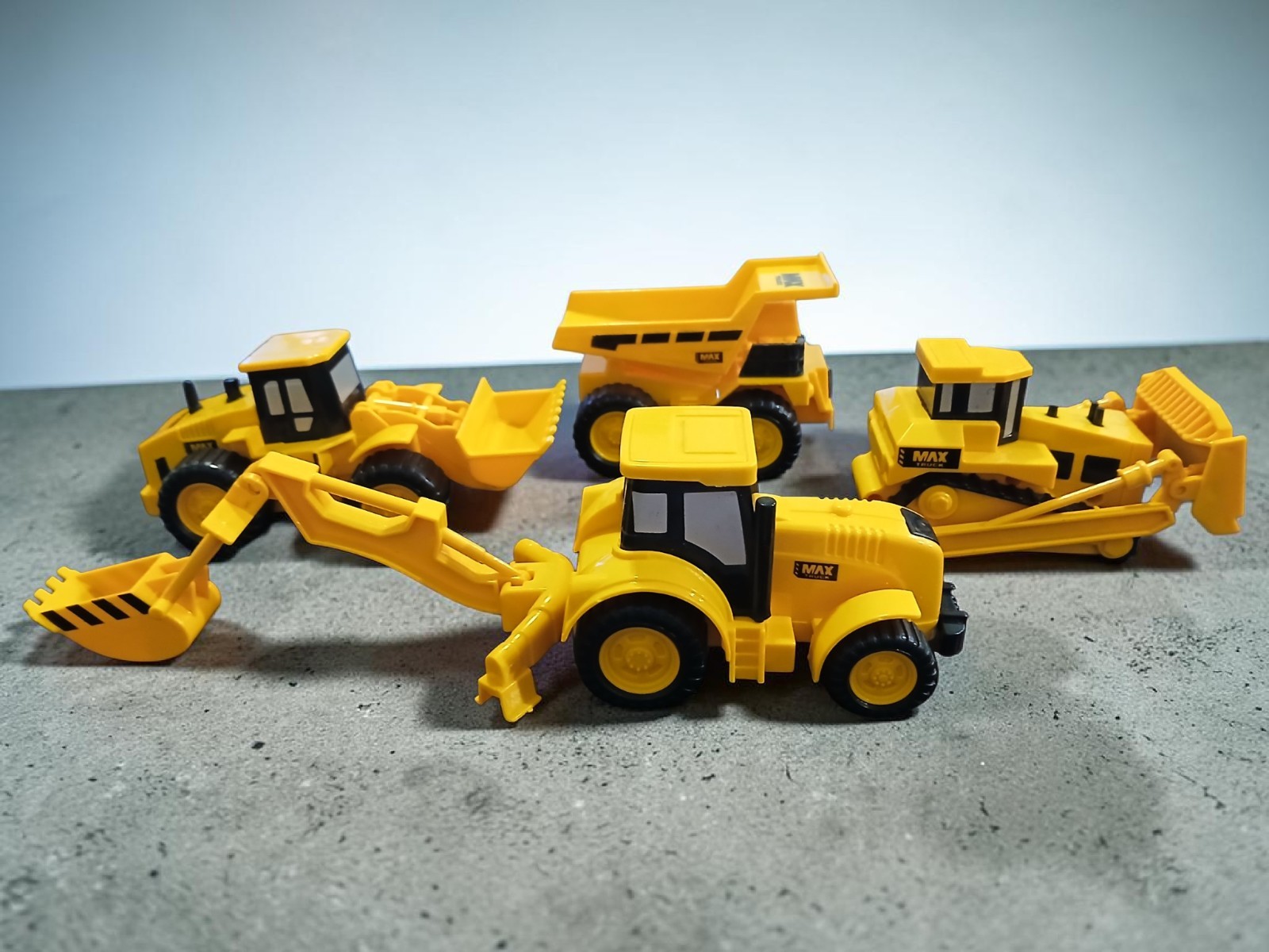 2016 Kid Galaxy Max Truck Construction Lot Dump Truck Dozer Loader Backhoe