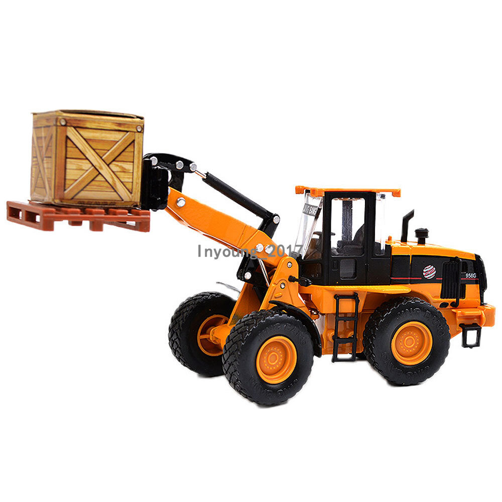 1:60 Forklift Truck Toys for Boys Diecast Construction Vehicle Model Kids Gifts