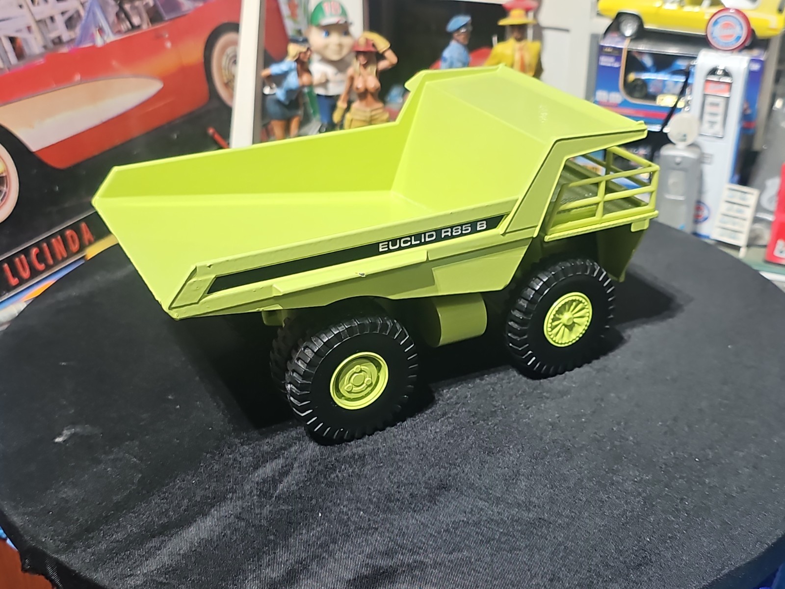 VINTAGE Joal Compact 1:50 Die Cast Euclid R85 B Dump Truck Green VERY NICE