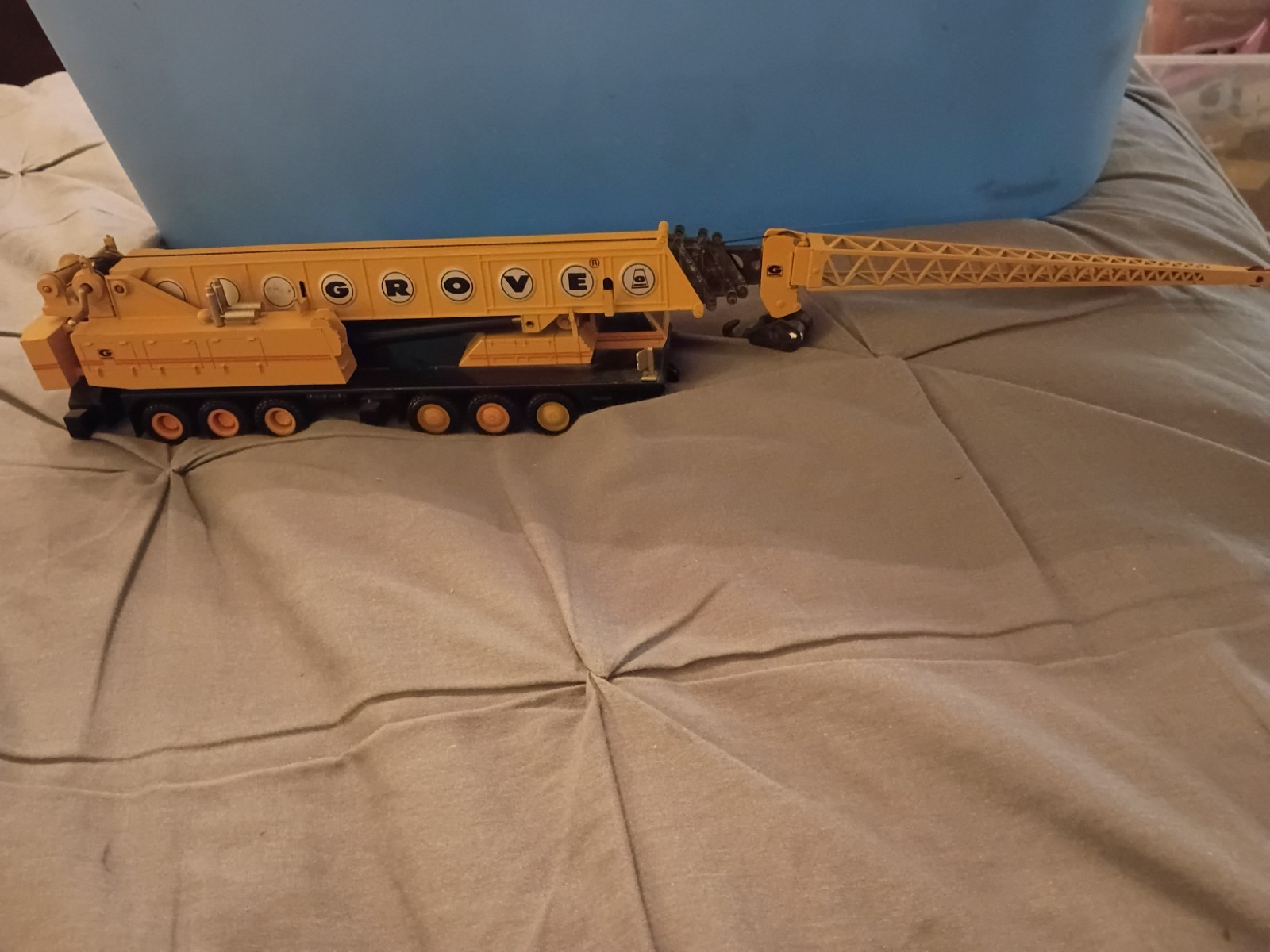 NZG #152 Grove TM1500 Extended Long Reach Boom Mobile Crane 1:55 Scale