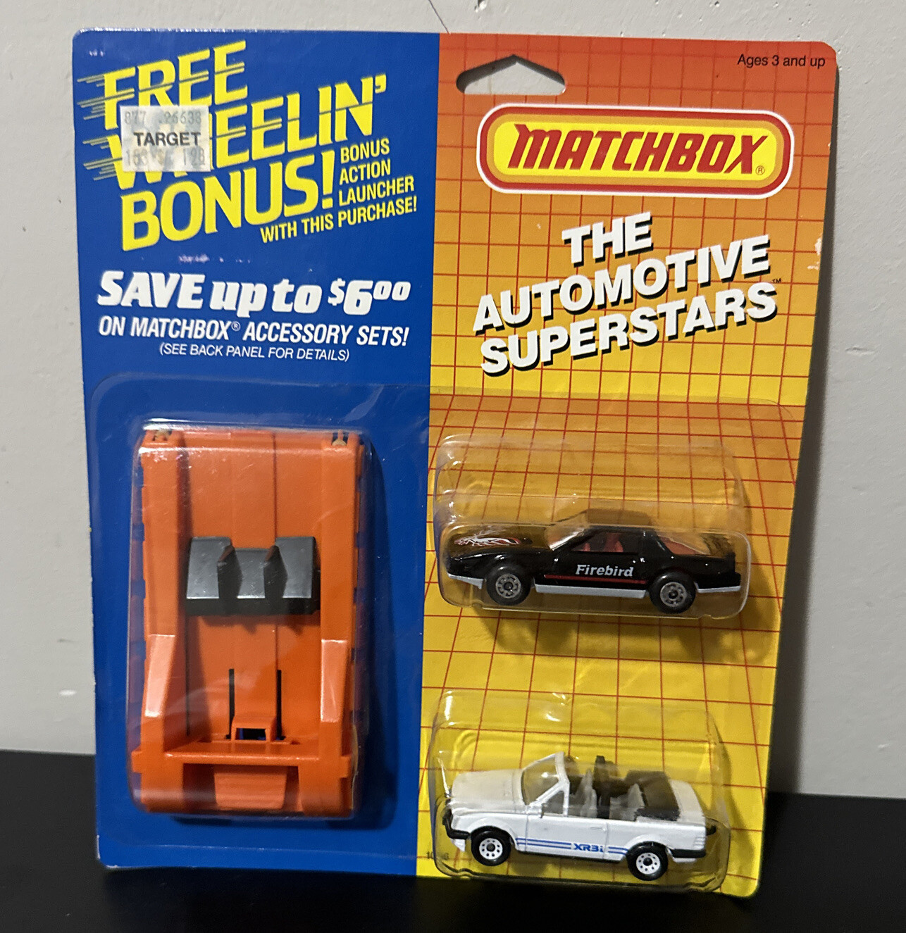 Matchbox Automotive Firebird And escort XR3i Action Launcher 1986