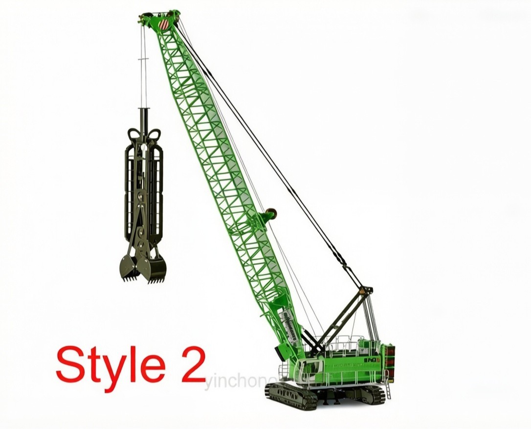 Sennebogen 6140E HD Crawler Crane Clamshell – Ros 1:50 Scale Model