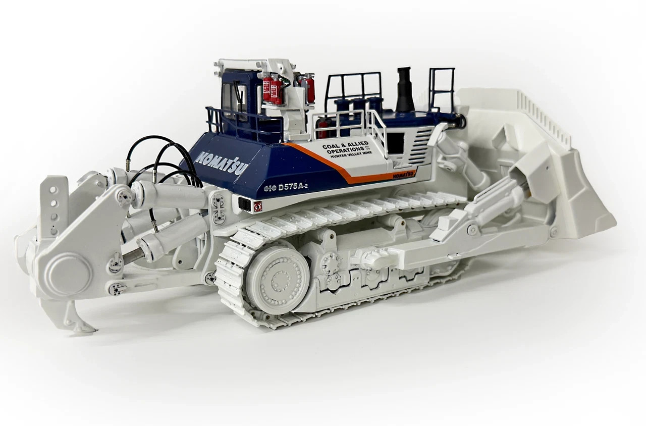 HiMoBo Komatsu D575A SD Super Dozer Ripper – Allied Coal White 1:50 Scale New