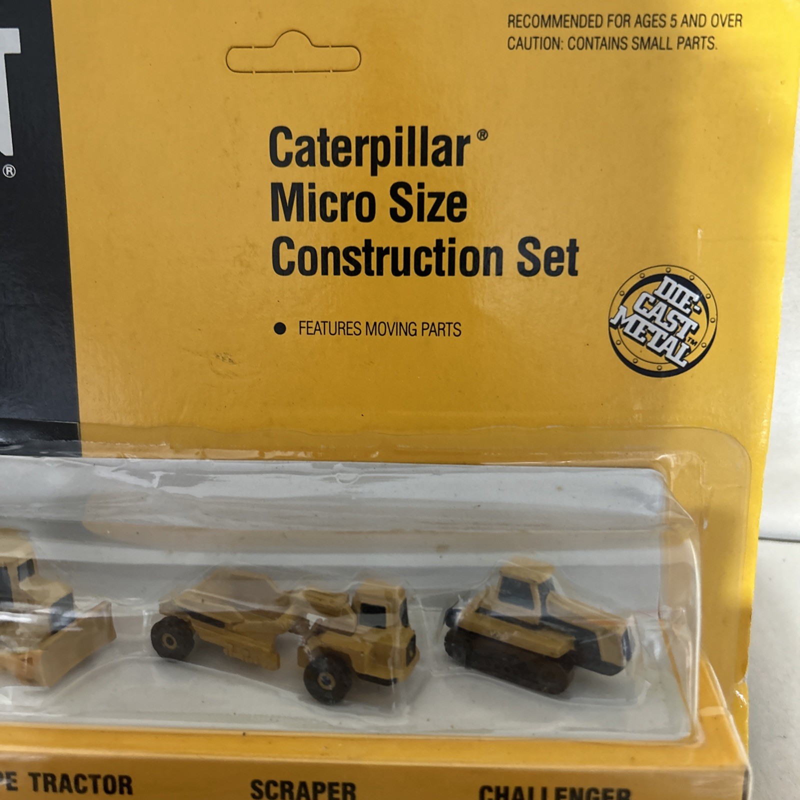 ERTL Caterpillar 3 pack Micro set 1991 CAT toy construction diecast box box1