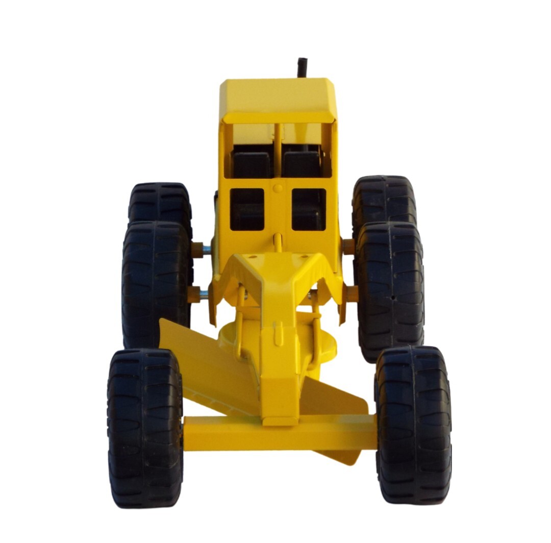 Tonka Grader Yellow Tough Steel Non Toxic Paint Steerable Front Wheels #2510 NIB