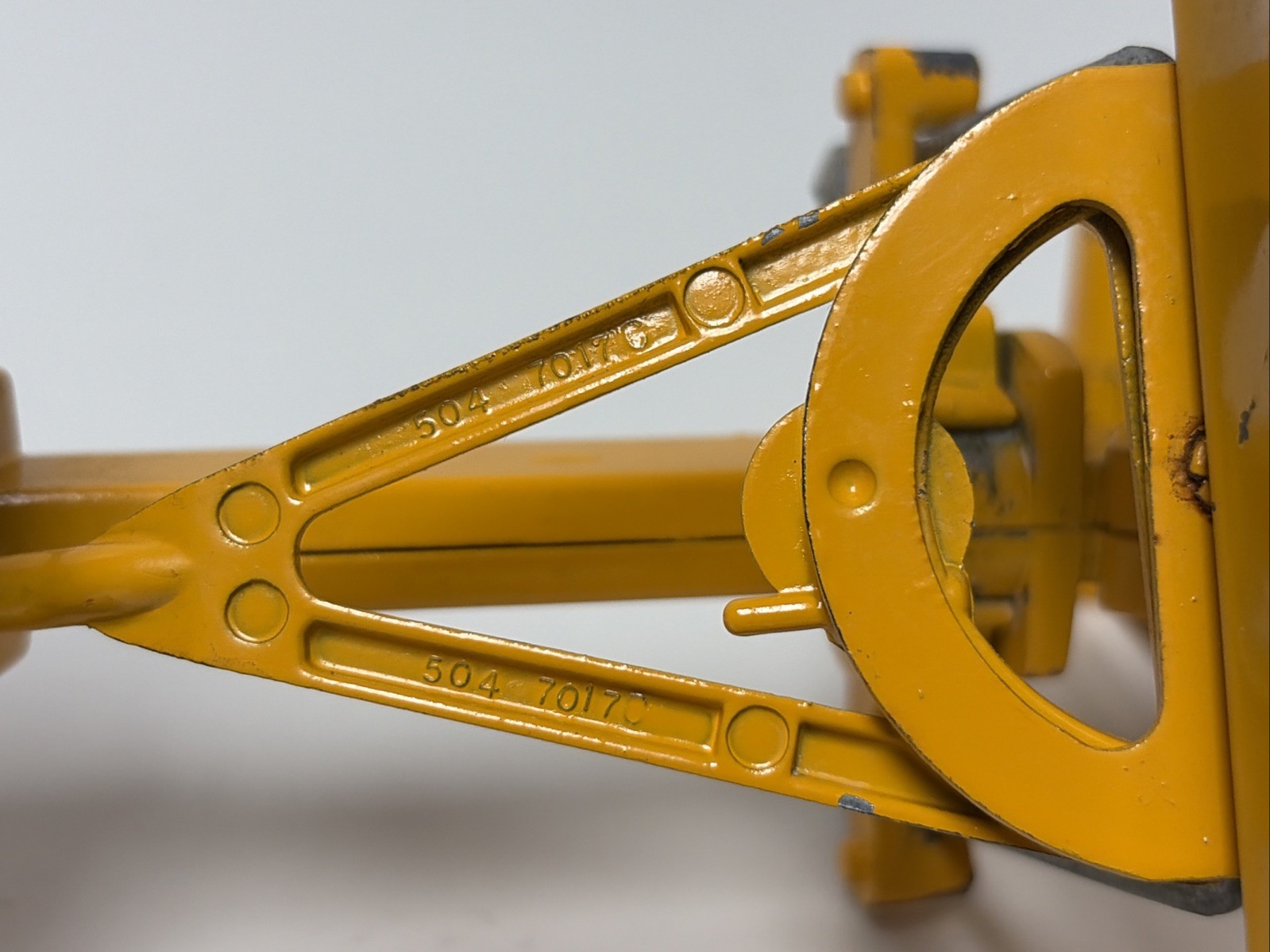 Vintage ERTL John Deere Grader Metal Construction 1:16 507