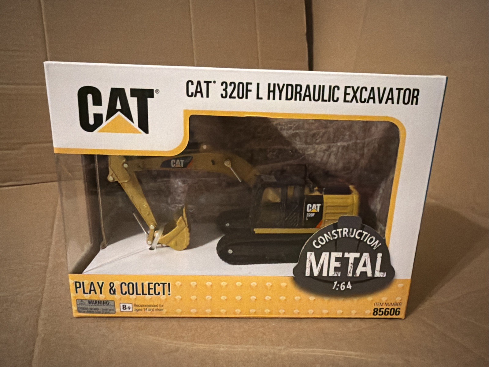 CAT 320F L Hydraulic Excavator Diecast Model 1:64 Metal Construction 85606