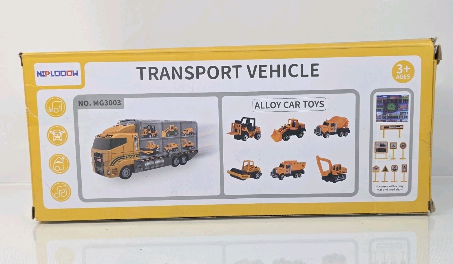 Toddler Kids Construction Truck Vehicle Toy Set w/ Play Mat/Die-Cast Toy Cars