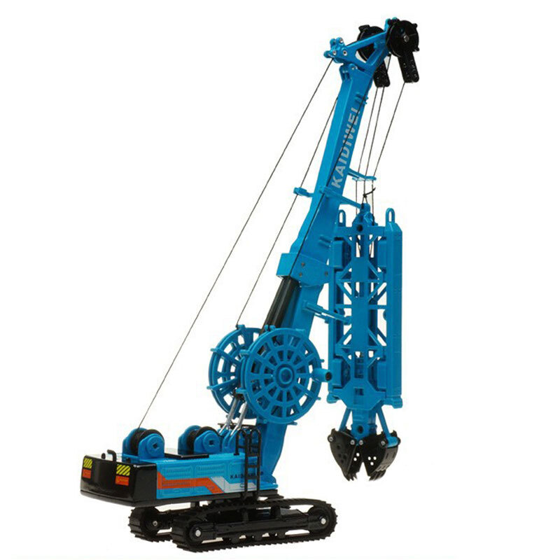 1:64 Trenching Machine Construction Vehicle Diecast Toy Truck for Boys Kids Blue