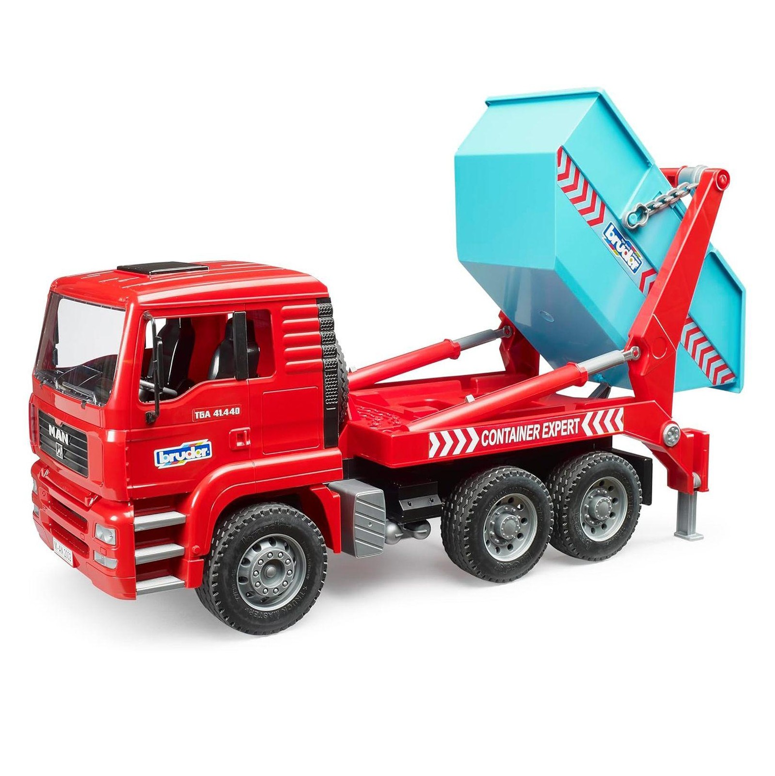 1/16 MAN TGA Skip Loader Container Truck by Bruder, 02741