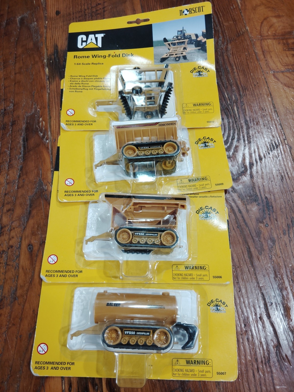 ERTL Caterpillar Die Cast Lot of 4 NEW Please Read Description