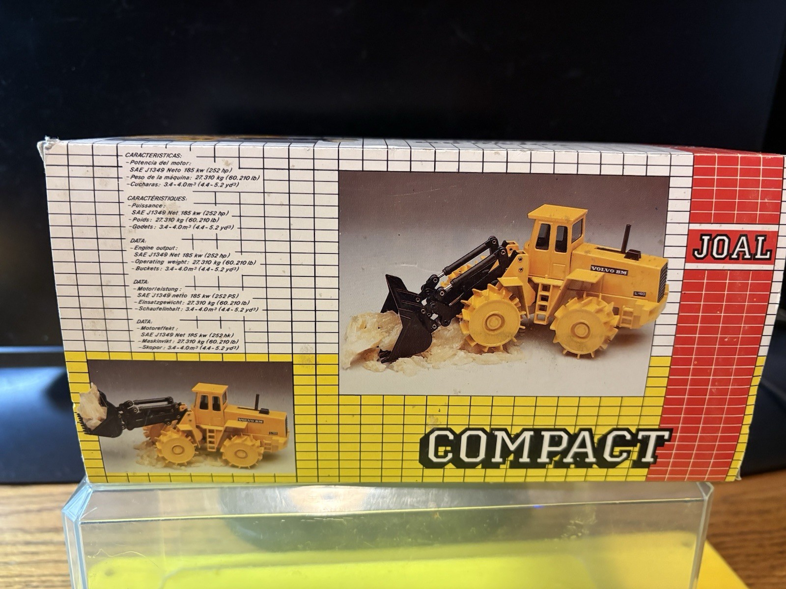 JOAL COMPACT VOLVO BM L160 COMPACTOR 1/50 DIE-CAST NIB RARE HTF MADE IN SPAIN