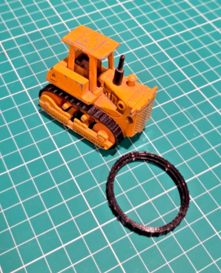 Replica Track Set (2 pcs) Ertl International TD20 Dozer 1:64 – Black 3D TPU