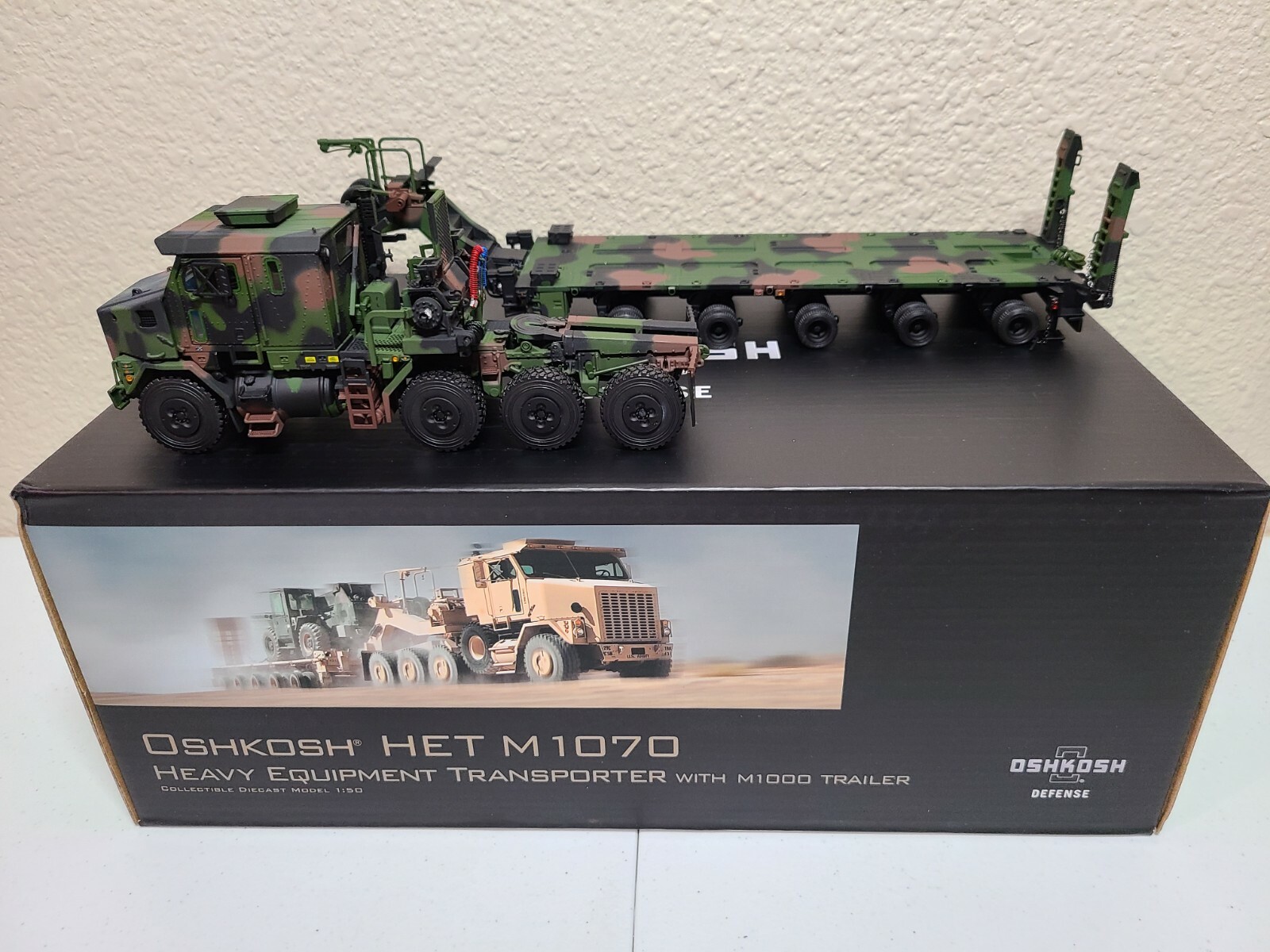 Oshkosh HET M1070 Transporter M1000 Trailer – Sword TWH 1:50 Scale #SW1500-C New