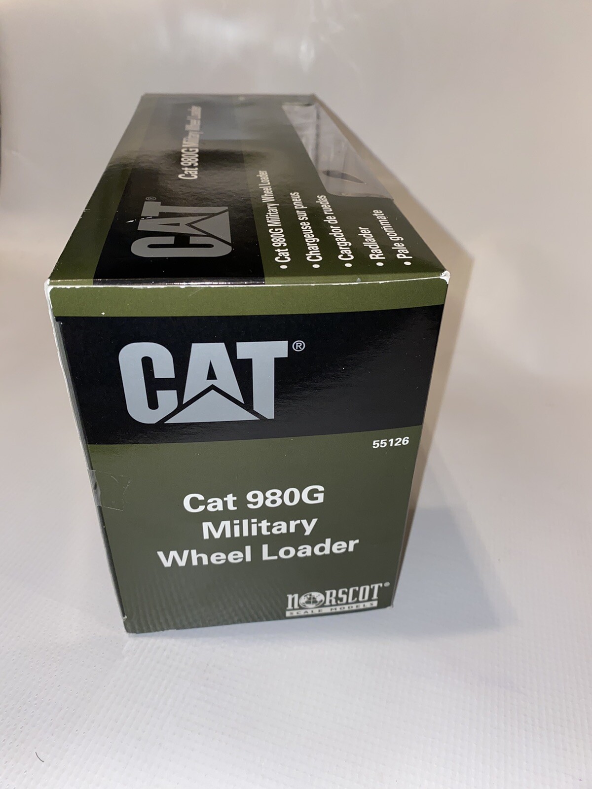 NORSCOT #55126 MILITARY CATERPILLAR 980G WHEEL LOADER NIB 1/50 SCALE NIB