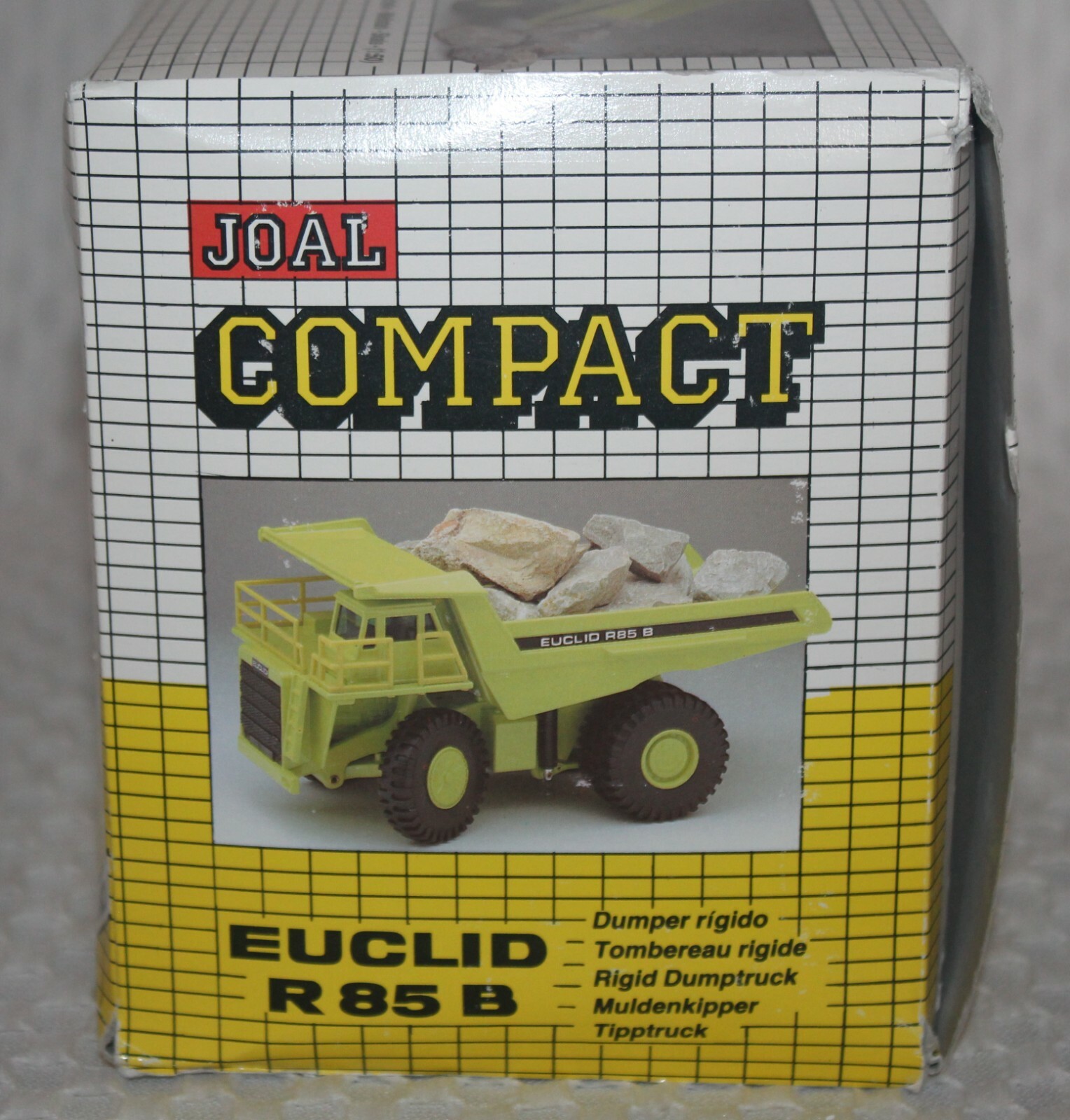 Vintage Joal Compact 1/50 Die Cast Euclid R85 B Dump Truck Green NIB