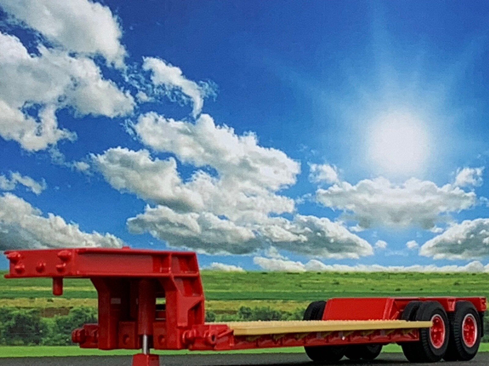 1/64 DCP RED RODGERS LOWBOY TRAILER