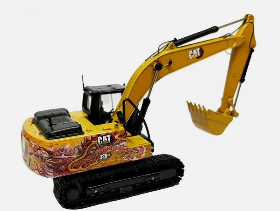 DIECAST MASTERS,CATERPILLAR 320 GX Crawler Excavator – Year of the Dragon, 1/…
