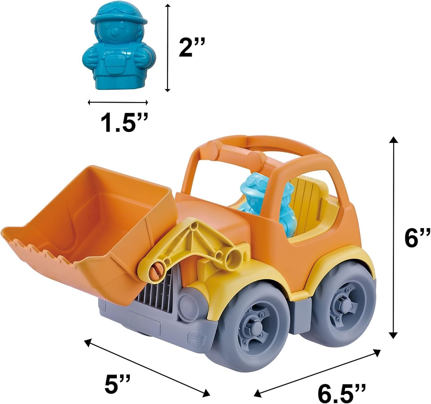 Construction Trucks Toy Set for Toddler Boys 3 Piece Small Toy Car Vehicles