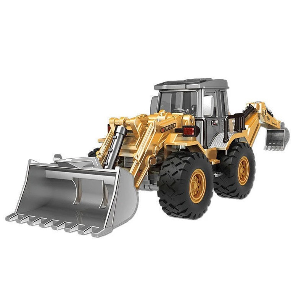 Bulldozer Diecast Vehicle Alloy Excavator Model Toys Alloy Plastic Vehicle