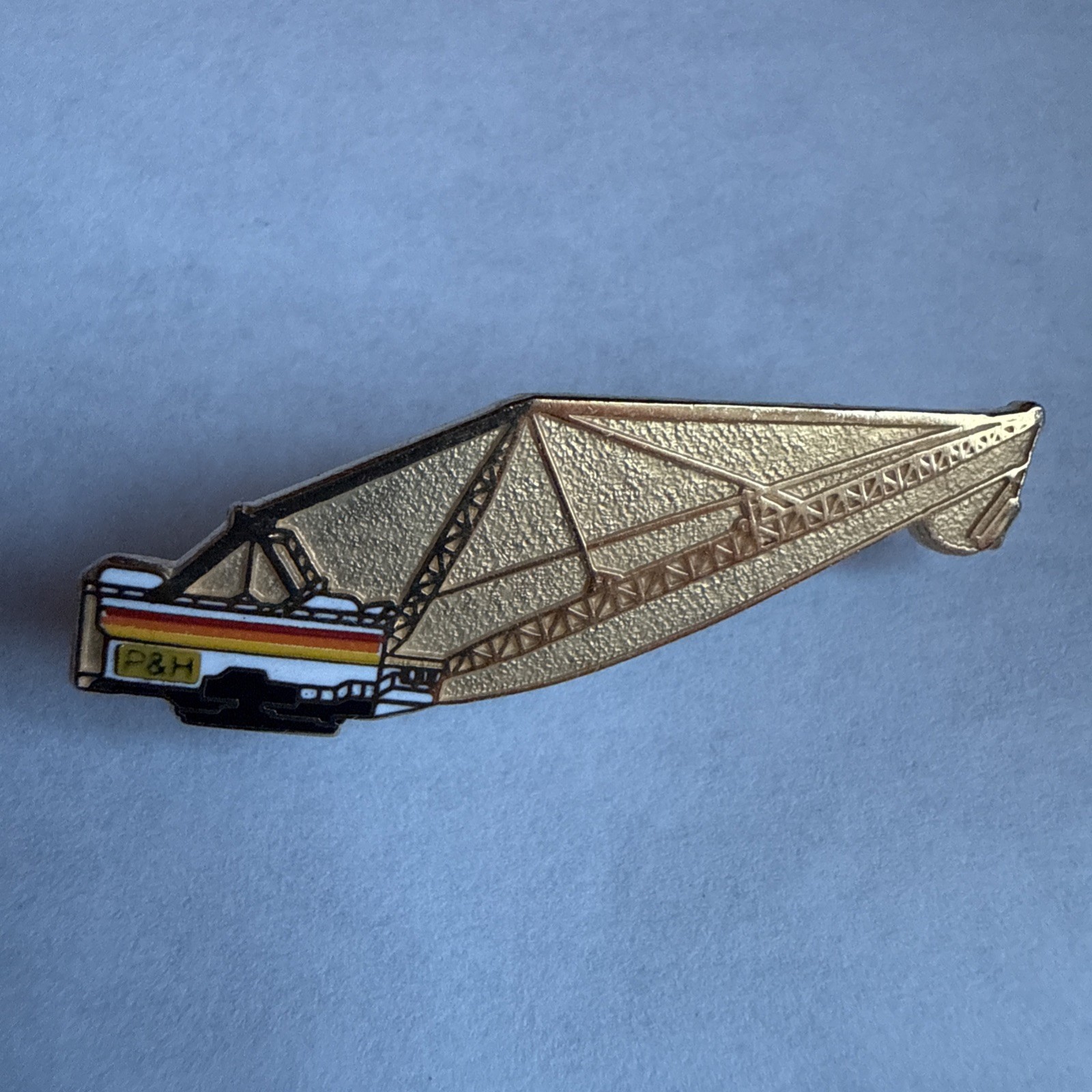 P&H Mining Harnischfeger Dragline Lapel Pin