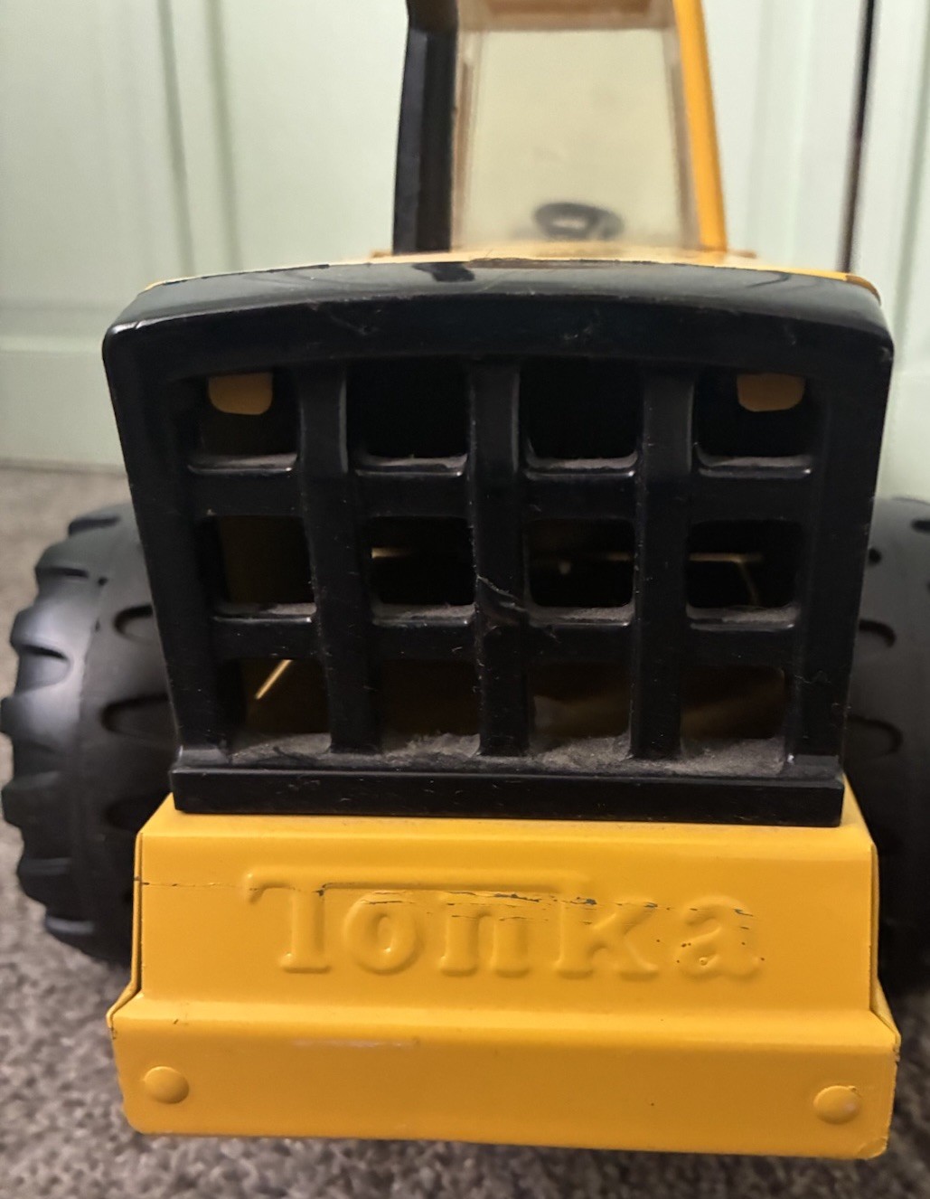 Vintage Tonka Truck Mighty Turbo Diesel Steel Road Grader Toy Truck XMB-975