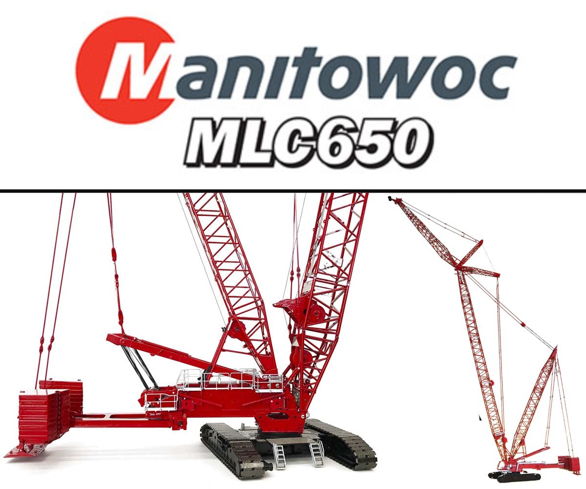 Manitowoc MLC650 Crawler Crane – Towsleys 1:50 Scale Diecast Model #TOS007 New