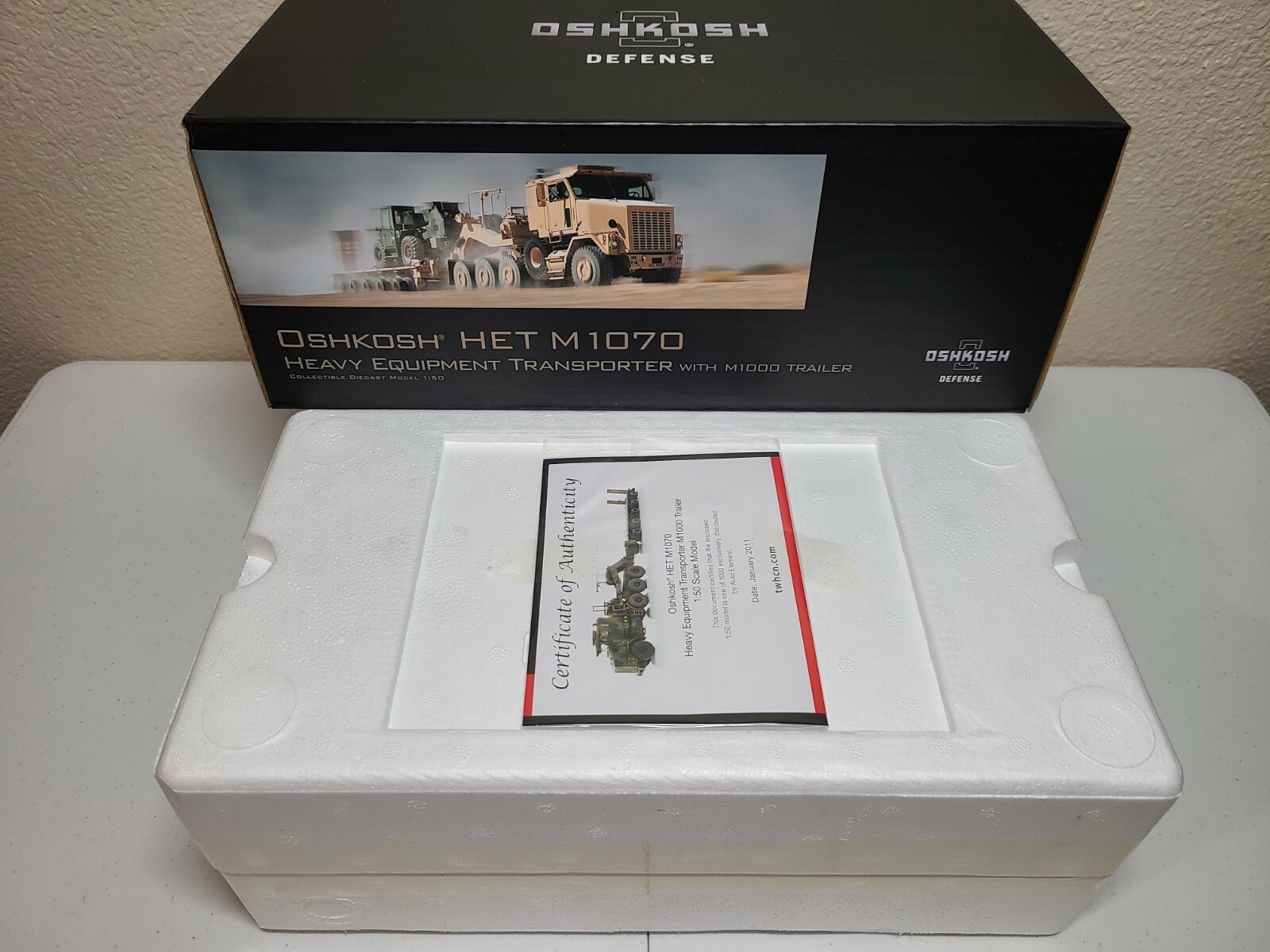 Oshkosh HET M1070 Transporter M1000 Trailer – Sword TWH 1:50 Scale #SW1500-K New